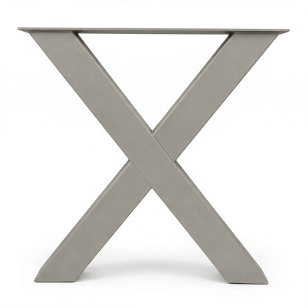 Stalen X-poten - diverse kleuren - per SET (2 stuks) - koker: 10x10 cm - breedte: 76 cm - hoogte: 72 cm - X-tafelpoot van gecoat metaal Stalen X-poten - diverse kleuren - per SET (2 stuks) - koker: 10x10 cm - breedte: 76 cm - hoogte: 72 cm - X-tafelpoot van gecoat metaal