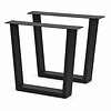 Stalen V-tafelpoten - zwart (RAL 9005) - per SET (2 stuks) - koker: 4x10 cm - breedte: 78 cm - hoogte: 72 cm - zwarte V-poot - gecoat metaal Stalen V-tafelpoten - zwart (RAL 9005) - per SET (2 stuks) - koker: 4x10 cm - breedte: 78 cm - hoogte: 72 cm - zwarte V-poot - gecoat metaal