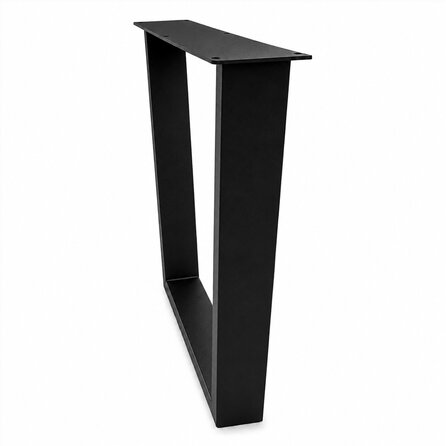 Stalen V-tafelpoten - zwart (RAL 9005) - per SET (2 stuks) - koker: 4x10 cm - breedte: 78 cm - hoogte: 72 cm - zwarte V-poot - gecoat metaal Stalen V-tafelpoten - zwart (RAL 9005) - per SET (2 stuks) - koker: 4x10 cm - breedte: 78 cm - hoogte: 72 cm - zwarte V-poot - gecoat metaal