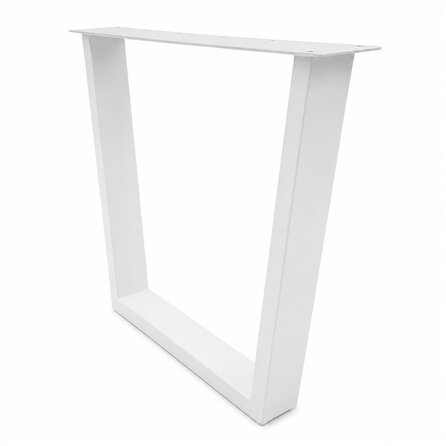 Stalen V-tafelpoten - wit (RAL 9016) - per SET (2 stuks) - koker: 4x10 cm - breedte: 78 cm - hoogte: 72 cm - witte V-poot - gecoat metaal Stalen V-tafelpoten - wit (RAL 9016) - per SET (2 stuks) - koker: 4x10 cm - breedte: 78 cm - hoogte: 72 cm - witte V-poot - gecoat metaal