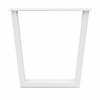 Stalen V-tafelpoten - wit (RAL 9016) - per SET (2 stuks) - koker: 4x10 cm - breedte: 78 cm - hoogte: 72 cm - witte V-poot - gecoat metaal Stalen V-tafelpoten - wit (RAL 9016) - per SET (2 stuks) - koker: 4x10 cm - breedte: 78 cm - hoogte: 72 cm - witte V-poot - gecoat metaal