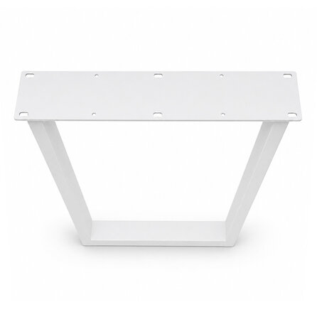 Stalen V-tafelpoten - wit (RAL 9016) - per SET (2 stuks) - koker: 4x10 cm - breedte: 78 cm - hoogte: 72 cm - witte V-poot - gecoat metaal Stalen V-tafelpoten - wit (RAL 9016) - per SET (2 stuks) - koker: 4x10 cm - breedte: 78 cm - hoogte: 72 cm - witte V-poot - gecoat metaal