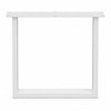 Stalen U-tafelpoten - wit (RAL 9016) - per SET (2 stuks) - koker: 4x10 cm - breedte: 76 cm - hoogte: 72 cm - witte U-poot - gecoat metaal Stalen U-tafelpoten - wit (RAL 9016) - per SET (2 stuks) - koker: 4x10 cm - breedte: 76 cm - hoogte: 72 cm - witte U-poot - gecoat metaal