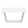 Stalen U-tafelpoten - wit (RAL 9016) - per SET (2 stuks) - koker: 4x10 cm - breedte: 76 cm - hoogte: 72 cm - witte U-poot - gecoat metaal Stalen U-tafelpoten - wit (RAL 9016) - per SET (2 stuks) - koker: 4x10 cm - breedte: 76 cm - hoogte: 72 cm - witte U-poot - gecoat metaal