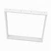 Stalen U-tafelpoten - wit (RAL 9016) - per SET (2 stuks) - koker: 2x8 cm - breedte: 80 cm - hoogte: 72 cm - witte U-poot - gecoat metaal