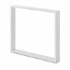 Stalen U-tafelpoten - wit (RAL 9016) - per SET (2 stuks) - koker: 2x8 cm - breedte: 80 cm - hoogte: 72 cm - witte U-poot - gecoat metaal