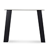 Stalen blokpoten schuin - zwart (RAL 9005) - per SET (2 stuks) - koker: 10x10 cm - breedte: 76 cm - hoogte: 80 cm - zwarte blok tafelpoot - gecoat metaal Stalen blokpoten schuin - zwart (RAL 9005) - per SET (2 stuks) - koker: 10x10 cm - breedte: 76 cm - hoogte: 80 cm - zwarte blok tafelpoot - gecoat metaal