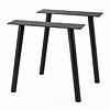 Stalen poten schuin - zwart (RAL 9005) - per SET (2 stuks) - buis diameter: 5 cm - breedte: 70 cm - hoogte: 71 cm - zwarte tafelpoot - gecoat metaal Stalen poten schuin - zwart (RAL 9005) - per SET (2 stuks) - buis diameter: 5 cm - breedte: 70 cm - hoogte: 71 cm - zwarte tafelpoot - gecoat metaal