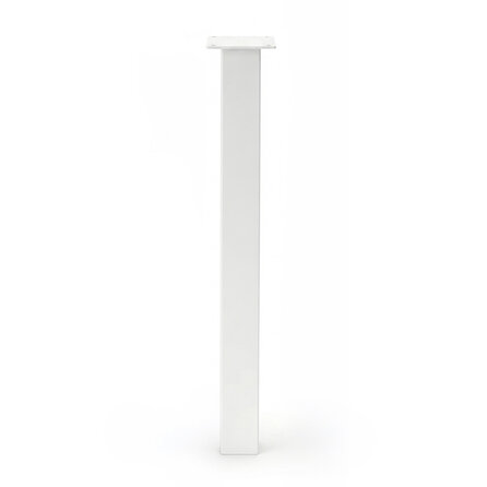 Stalen blokpoten - wit (RAL 9016) - per SET (4 stuks, los) - koker: 6x6 cm - 72 cm hoog - "losse" witte blok tafelpoten - gecoat metaal Stalen blokpoten - wit (RAL 9016) - per SET (4 stuks, los) - koker: 6x6 cm - 72 cm hoog - "losse" witte blok tafelpoten - gecoat metaal