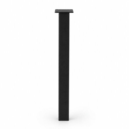Stalen blokpoten - zwart (RAL 9005) - per SET (4 stuks, los) - koker: 6x6 cm - 72 cm hoog - "losse" zwarte blok tafelpoten - gecoat metaal Stalen blokpoten - zwart (RAL 9005) - per SET (4 stuks, los) - koker: 6x6 cm - 72 cm hoog - "losse" zwarte blok tafelpoten - gecoat metaal