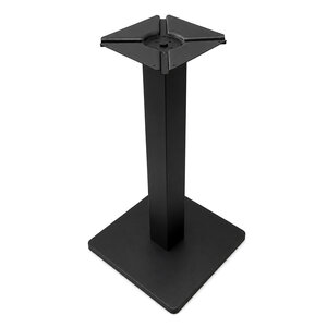 Stalen (bistro)tafel onderstel - zwart - 8x8 cm - 38x38 cm - 71 cm hoog
