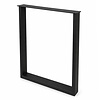 Stalen U-tafelpoten - zwart (RAL 9005) - per SET (2 stuks) - koker: 2x8 cm - breedte: 60 cm - hoogte: 72 cm - zwarte U-poot - gecoat metaal Stalen U-tafelpoten - zwart (RAL 9005) - per SET (2 stuks) - koker: 2x8 cm - breedte: 60 cm - hoogte: 72 cm - zwarte U-poot - gecoat metaal