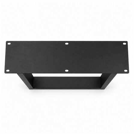 Stalen U-tafelpoten - zwart (RAL 9005) - per SET (2 stuks) - koker: 2x8 cm - breedte: 60 cm - hoogte: 72 cm - zwarte U-poot - gecoat metaal Stalen U-tafelpoten - zwart (RAL 9005) - per SET (2 stuks) - koker: 2x8 cm - breedte: 60 cm - hoogte: 72 cm - zwarte U-poot - gecoat metaal