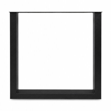 Stalen U-tafelpoten - zwart (RAL 9005) - per SET (2 stuks) - koker: 5x10 cm - breedte: 76 cm - hoogte: 72 cm - zwarte U-poot - gecoat metaal Stalen U-tafelpoten - zwart (RAL 9005) - per SET (2 stuks) - koker: 5x10 cm - breedte: 76 cm - hoogte: 72 cm - zwarte U-poot - gecoat metaal