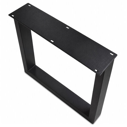 Stalen U-tafelpoten - zwart (RAL 9005) - per SET (2 stuks) - koker: 5x10 cm - breedte: 76 cm - hoogte: 72 cm - zwarte U-poot - gecoat metaal Stalen U-tafelpoten - zwart (RAL 9005) - per SET (2 stuks) - koker: 5x10 cm - breedte: 76 cm - hoogte: 72 cm - zwarte U-poot - gecoat metaal