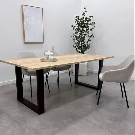 Stalen U-tafelpoten - zwart (RAL 9005) - per SET (2 stuks) - koker: 5x10 cm - breedte: 76 cm - hoogte: 72 cm - zwarte U-poot - gecoat metaal Stalen U-tafelpoten - zwart (RAL 9005) - per SET (2 stuks) - koker: 5x10 cm - breedte: 76 cm - hoogte: 72 cm - zwarte U-poot - gecoat metaal