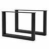 Stalen salontafel U-poten - zwart (RAL 9005) - per SET (2 stuks) - koker: 2,5x5 cm - breedte: 54 cm - hoogte: 37,5 cm - zwarte salon U-tafelpoot - gecoat metaal Stalen salontafel U-poten - zwart (RAL 9005) - per SET (2 stuks) - koker: 2,5x5 cm - breedte: 54 cm - hoogte: 37,5 cm - zwarte salon U-tafelpoot - gecoat metaal