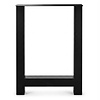 Stalen bartafel H-poten - zwart (RAL 9005) - per SET (2 stuks) - koker: 10x10 cm - breedte: 78 cm - hoogte: 105 cm - zwarte H-statafel poot - gecoat metaal Stalen bartafel H-poten - zwart (RAL 9005) - per SET (2 stuks) - koker: 10x10 cm - breedte: 78 cm - hoogte: 105 cm - zwarte H-statafel poot - gecoat metaal