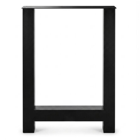 Stalen bartafel H-poten - zwart (RAL 9005) - per SET (2 stuks) - koker: 10x10 cm - breedte: 78 cm - hoogte: 105 cm - zwarte H-statafel poot - gecoat metaal Stalen bartafel H-poten - zwart (RAL 9005) - per SET (2 stuks) - koker: 10x10 cm - breedte: 78 cm - hoogte: 105 cm - zwarte H-statafel poot - gecoat metaal