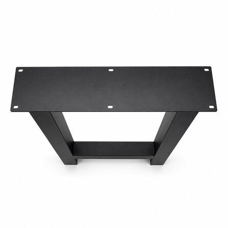 Stalen bartafel H-poten - zwart (RAL 9005) - per SET (2 stuks) - koker: 10x10 cm - breedte: 78 cm - hoogte: 105 cm - zwarte H-statafel poot - gecoat metaal Stalen bartafel H-poten - zwart (RAL 9005) - per SET (2 stuks) - koker: 10x10 cm - breedte: 78 cm - hoogte: 105 cm - zwarte H-statafel poot - gecoat metaal