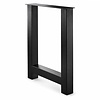 Stalen bartafel H-poten - zwart (RAL 9005) - per SET (2 stuks) - koker: 10x10 cm - breedte: 78 cm - hoogte: 105 cm - zwarte H-statafel poot - gecoat metaal Stalen bartafel H-poten - zwart (RAL 9005) - per SET (2 stuks) - koker: 10x10 cm - breedte: 78 cm - hoogte: 105 cm - zwarte H-statafel poot - gecoat metaal