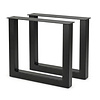 Stalen U-tafelpoten - zwart (RAL 9005) - per SET (2 stuks) - koker: 8x8 cm - breedte: 76 cm - hoogte: 72 cm - zwarte U-poot - gecoat metaal Stalen U-tafelpoten - zwart (RAL 9005) - per SET (2 stuks) - koker: 8x8 cm - breedte: 76 cm - hoogte: 72 cm - zwarte U-poot - gecoat metaal