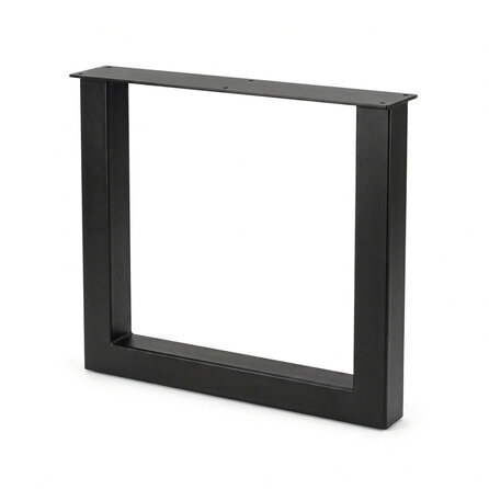 Stalen U-tafelpoten - zwart (RAL 9005) - per SET (2 stuks) - koker: 8x8 cm - breedte: 76 cm - hoogte: 72 cm - zwarte U-poot - gecoat metaal Stalen U-tafelpoten - zwart (RAL 9005) - per SET (2 stuks) - koker: 8x8 cm - breedte: 76 cm - hoogte: 72 cm - zwarte U-poot - gecoat metaal