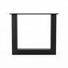 Stalen U-tafelpoten - zwart (RAL 9005) - per SET (2 stuks) - koker: 8x8 cm - breedte: 76 cm - hoogte: 72 cm - zwarte U-poot - gecoat metaal Stalen U-tafelpoten - zwart (RAL 9005) - per SET (2 stuks) - koker: 8x8 cm - breedte: 76 cm - hoogte: 72 cm - zwarte U-poot - gecoat metaal