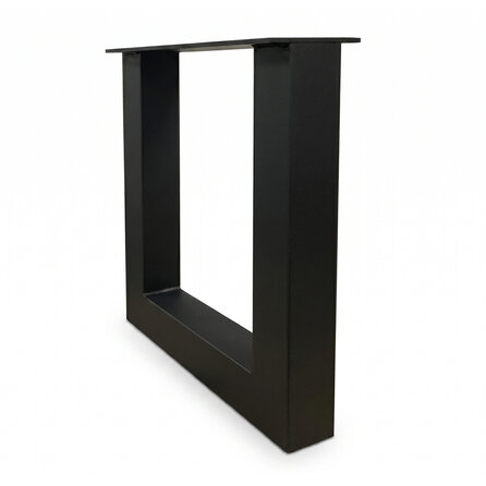 Stalen U bankpoten - zwart (RAL 9005) - per SET (2 stuks) - koker: 6x6 cm - breedte: 36 of 38 cm - zwarte U-poot bankje - gecoat metaal Stalen U bankpoten - zwart (RAL 9005) - per SET (2 stuks) - koker: 6x6 cm - breedte: 36 of 38 cm - zwarte U-poot bankje - gecoat metaal