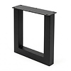Stalen U bankpoten - zwart (RAL 9005) - per SET (2 stuks) - koker: 6x6 cm - breedte: 36 of 38 cm - zwarte U-poot bankje - gecoat metaal Stalen U bankpoten - zwart (RAL 9005) - per SET (2 stuks) - koker: 6x6 cm - breedte: 36 of 38 cm - zwarte U-poot bankje - gecoat metaal