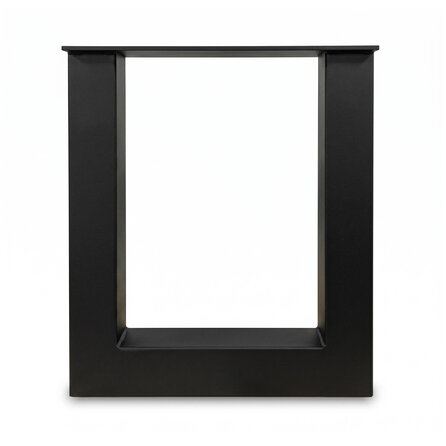 Stalen U bankpoten - zwart (RAL 9005) - per SET (2 stuks) - koker: 6x6 cm - breedte: 36 of 38 cm - zwarte U-poot bankje - gecoat metaal Stalen U bankpoten - zwart (RAL 9005) - per SET (2 stuks) - koker: 6x6 cm - breedte: 36 of 38 cm - zwarte U-poot bankje - gecoat metaal