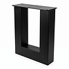 Stalen U bankpoten - zwart (RAL 9005) - per SET (2 stuks) - koker: 8x8 cm - breedte: 38 cm - hoogte: 43 cm - zwarte U-poot bankje - gecoat metaal Stalen U bankpoten - zwart (RAL 9005) - per SET (2 stuks) - koker: 8x8 cm - breedte: 38 cm - hoogte: 43 cm - zwarte U-poot bankje - gecoat metaal