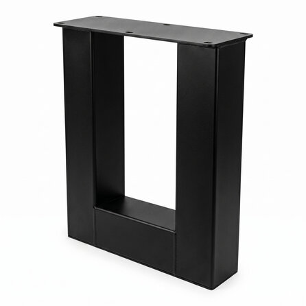 Stalen U bankpoten - zwart (RAL 9005) - per SET (2 stuks) - koker: 8x8 cm - breedte: 38 cm - hoogte: 43 cm - zwarte U-poot bankje - gecoat metaal Stalen U bankpoten - zwart (RAL 9005) - per SET (2 stuks) - koker: 8x8 cm - breedte: 38 cm - hoogte: 43 cm - zwarte U-poot bankje - gecoat metaal
