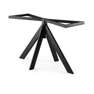 Stalen pyramide poot - zwart - 4x10 cm - 73 cm hoog