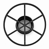 Stalen pilaar onderstel met frame - zwart - 65 cm - hoogte: 74 cm - tafelonderstel met frame van 100, 120 of 140 cm - gecoat metaal