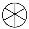 Stalen pilaar onderstel met frame - zwart - 65 cm - hoogte: 74 cm - tafelonderstel met frame van 100, 120 of 140 cm - gecoat metaal