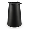 Stalen pilaar salontafel onderstel - zwart - diameter: 30-20 cm -  kegel/kolom salon tafelonderstel - gecoat metaal