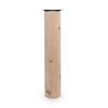 Ronde eiken tafelpoten - per SET (4 stuks) - diameter: 12 cm - 72,5 cm hoog - "losse" ronde tafelpoten - rustiek eikenhout (B/C), verlijmd