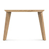 Eiken tafelpoten schuin - per SET (2 stuks) - taps (7-13x4 cm) - breedte: 80 cm - hoogte: 73 cm - (eetkamer)tafel poot - rustiek eikenhout (B/C)