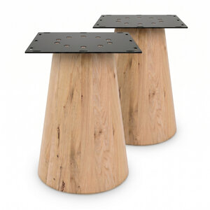 Eiken pilaar poten - SET (2 stuks) - 74 cm hoog - rustiek Eiken pilaar poten - SET (2 stuks) - 74 cm hoog - rustiek