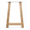 Eiken bartafel A-poten - per SET (2 stuks) - 8x8 cm - breedte: 69 cm - hoogte: 100 cm - A-statafel poot- rustiek eikenhout (B/C)