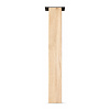 Eiken blokpoten - 10x10 cm - per SET (4 stuks, los) - hoogte: 72 cm - "losse" blok tafelpoten - rustiek eikenhout (B/C), verlijmd