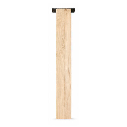 Eiken blokpoten - 10x10 cm - per SET (4 stuks, los) - hoogte: 72 cm - "losse" blok tafelpoten - rustiek eikenhout (B/C), verlijmd
