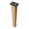 Eiken blokpoten - 8x8 cm - per SET (4 stuks, los) - hoogte: 72 cm - "losse" blok tafelpoten - rustiek eikenhout (B/C), verlijmd