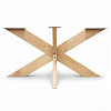 Eiken matrixpoot - 5x15 cm - 70x140 cm - hoogte: 72 cm - matrix/spinpoot tafelonderstel - rustiek eikenhout (B/C)