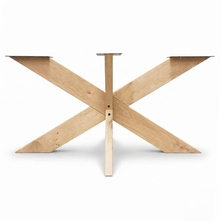 Eiken matrixpoot - 5x15 cm - 70x140 cm - hoogte: 72 cm - matrix/spinpoot tafelonderstel - rustiek eikenhout (B/C)