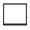 Stalen U-tafelpoten - zwart (RAL 9005) - per SET (2 stuks) - koker: 2x8 cm - breedte: 80 cm - hoogte: 72 cm - zwarte U-poot - gecoat metaal