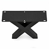 Stalen X bankpoten - zwart (RAL 9005) - per SET (2 stuks) - koker: 6x6 cm - breedte: 38 cm - hoogte: 43 cm - zwarte X-poot bankje - gecoat metaal Stalen X bankpoten - zwart (RAL 9005) - per SET (2 stuks) - koker: 6x6 cm - breedte: 38 cm - hoogte: 43 cm - zwarte X-poot bankje - gecoat metaal