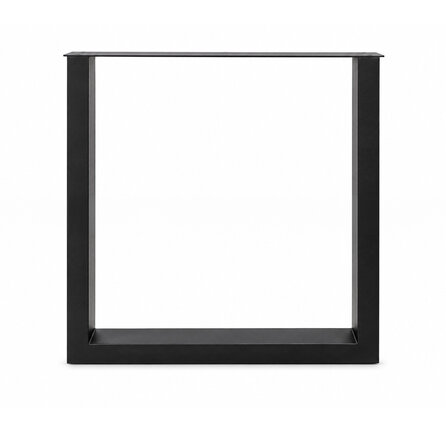 Stalen U-tafelpoten - zwart (RAL 9005) - per SET (2 stuks) - koker: 4x8 cm - breedte: 76 cm - hoogte: 72 cm - zwarte U-poot - gecoat metaal Stalen U-tafelpoten - zwart (RAL 9005) - per SET (2 stuks) - koker: 4x8 cm - breedte: 76 cm - hoogte: 72 cm - zwarte U-poot - gecoat metaal