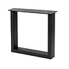 Stalen U-tafelpoten - zwart (RAL 9005) - per SET (2 stuks) - koker: 4x8 cm - breedte: 76 cm - hoogte: 72 cm - zwarte U-poot - gecoat metaal Stalen U-tafelpoten - zwart (RAL 9005) - per SET (2 stuks) - koker: 4x8 cm - breedte: 76 cm - hoogte: 72 cm - zwarte U-poot - gecoat metaal